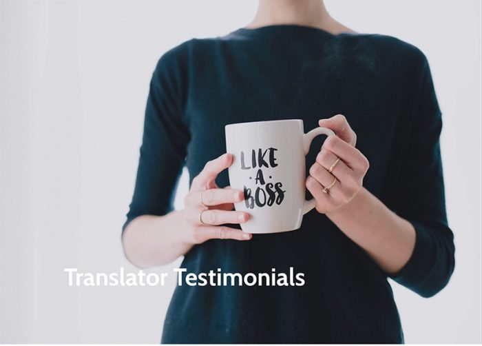 Translator testimonial